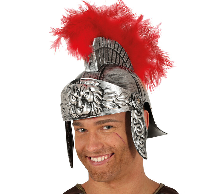 Přilba římského vojáka s peřím
