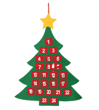 Adventní kalendář vánoční stromek 55x70cm