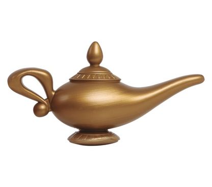Aladinova lampa zlata 22cm