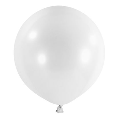 Kulaté balóny sněhově bílé 4ks 61cm