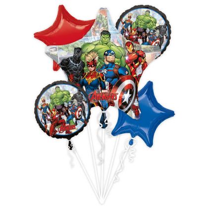 Balónová kytice Avengers Power Unite 5ks