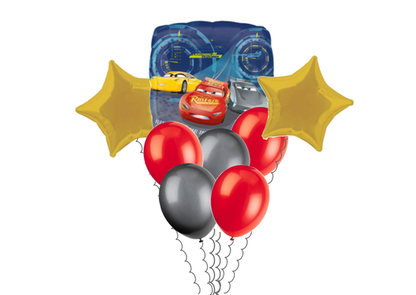 Balónová kytice Cars 8ks