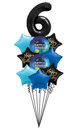 Balónová kytice Fortnite Battle Royal + číslo 10ks