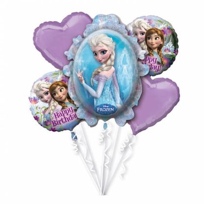 Balónková kytice Frozen 5ks