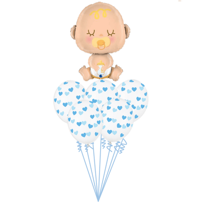 Balónová kytice k narození dítěte Baby Boy