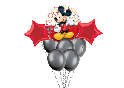 Balónová kytice Mickey Mouse 8ks