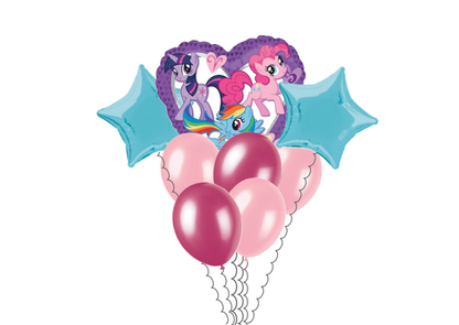 Balónová kytice narozeninová My Little Pony 8ks