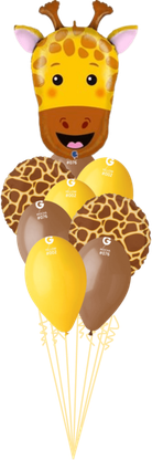 Balónová kytice Žirafa 9ks