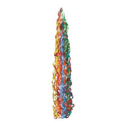 Balónkový ocas barevný třásňový 15x86cm