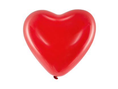 Balónky červené srdce standard 25cm 6ks
