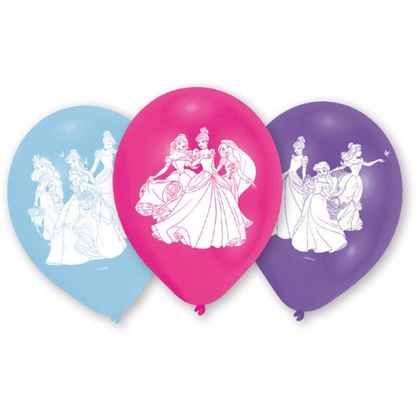 Balónky Disney Princezny 22cm 6ks