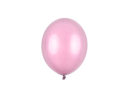 Balónky metalické bonbonovo růžové 12cm 100ks