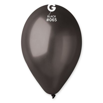 Balónky metalické černé 30cm 10ks