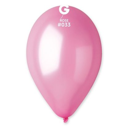 Balónky metalické tmavě růžové 30cm 25ks