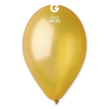 Balónky metalické zlaté 30cm 25ks