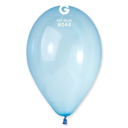 Balónky průsvitné světle modré 33cm 10ks
