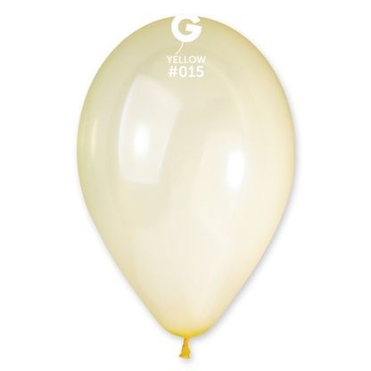 Balónky průsvitné žluté 33cm 10ks