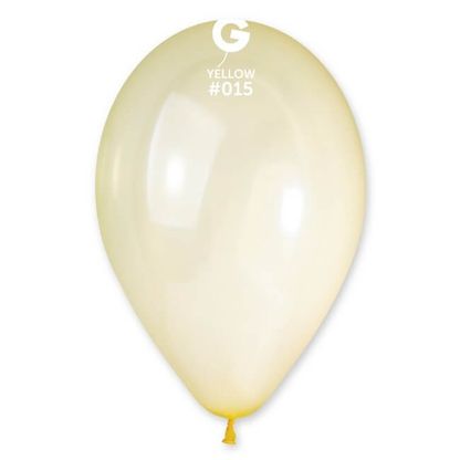 Balónky průsvitné žluté 33cm 50ks