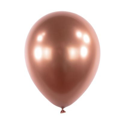 Balóny růžovo-zlaté saténové 27,5cm 50ks