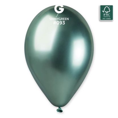 Balónky saténové zelené 33cm 6ks