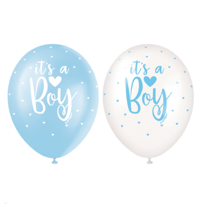 Balónky It´s a Boy srdíčka 30cm 5ks
