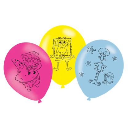 Balónky Spongebob 27,5cm 6ks