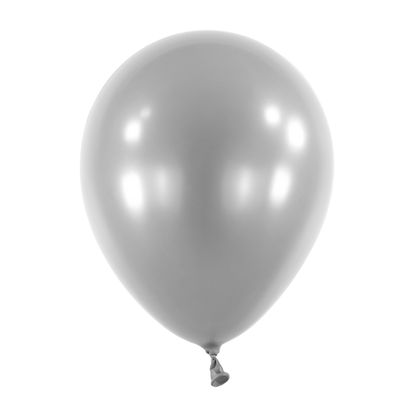 Balóny stříbrné metalické 27,5cm 50ks