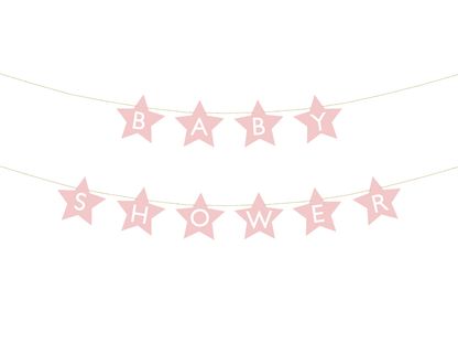Banner Baby Shower růžový 290cm