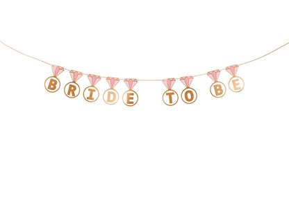 Banner Bride to be prsteny 250cm