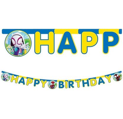Banner Spidey Happy Birthday 2m