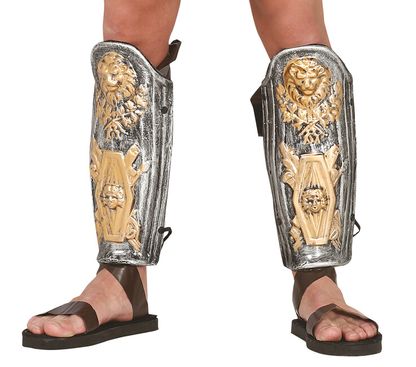 Chrániče na nohy ke kostýmu Římského bojovníka