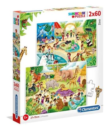 Puzzle 2x60 Zoo