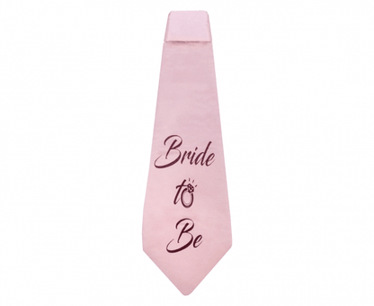 Dámská kravata Bride to be růžová
