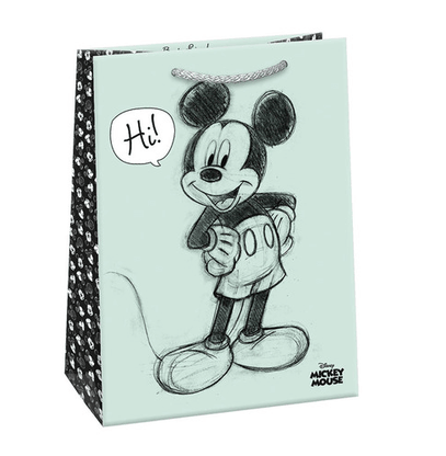 Dárková taška Mickey zelená (23 x 32 cm)