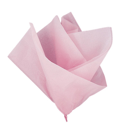 Dekorační hedvábný papír světle růžový 51x66cm 10ks