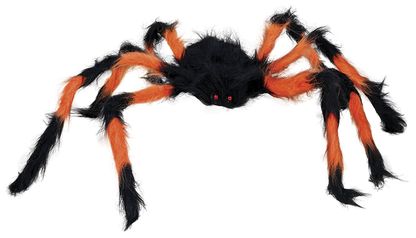 Dekorační pavouk černo-oranžový 75cm