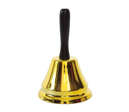 Dekorační zlatý zvonek 20cm