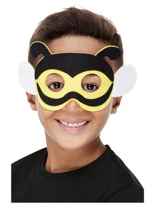 Dětská karnevalová maska Včelka filc