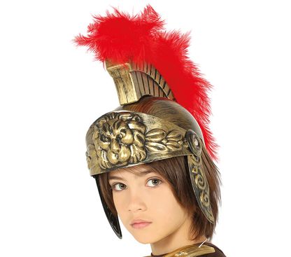 Dětská přilba Římského vojáka s peřím