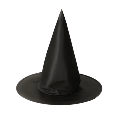 Dětský kouzelnický klobouk černý klasik 38x32cm