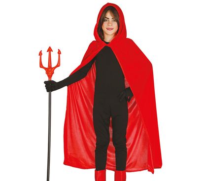 Dětský červený plášť s kapucí 100cm