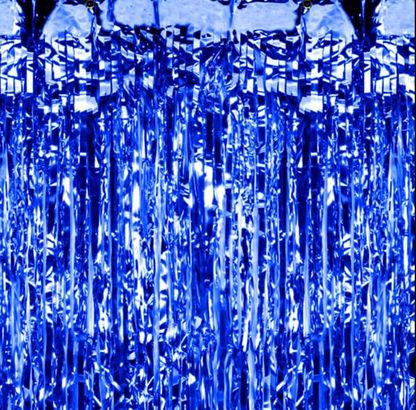 Dlhá párty opona modrá 100x250cm