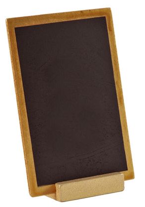 Dřevěná tabulka zlatá 10x15cm