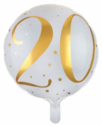 Fóliový balónek 20 let 35cm