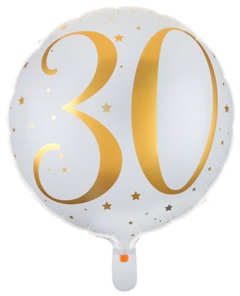 Fóliový balónek 30 let gold 35cm