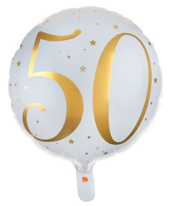 Fóliový balónek 50 let gold 35cm