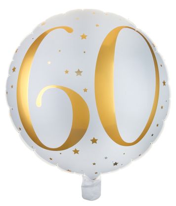 Fóliový balónek 60 let gold 35cm