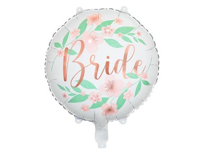Fóliový balónek Bride to be květiny 45cm