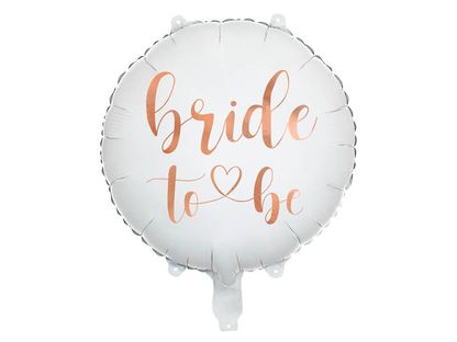 Fóliový balónek Bride to be růžovo-zlatý 45cm