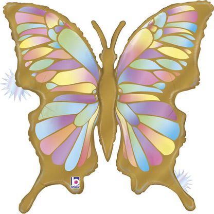 Fóliový balónek Barevný Motýl 84cm
